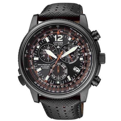 Image of Citizen Promaster Sky mat sort rustfri stål quartz med Eco-Drive Herre ur, model AS4025-08E